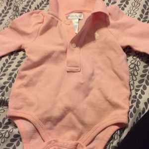 Ralph Lauren Girls Polo onesie